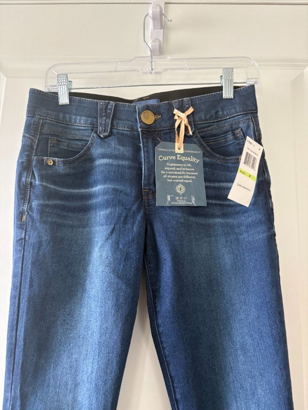 Democracy Luxe High Rise "Ab"solution® Skinny Jean/Jegging Size 4 - Picture 3 of 8
